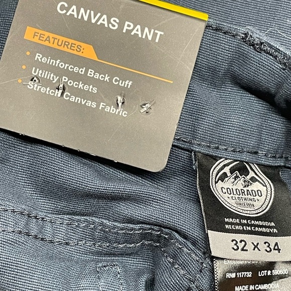 Colorado Clothing Men's Canvas Pant 32 x 34 - Picture 5 of 7